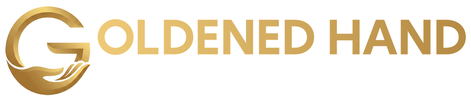 Goldened Hand Logo